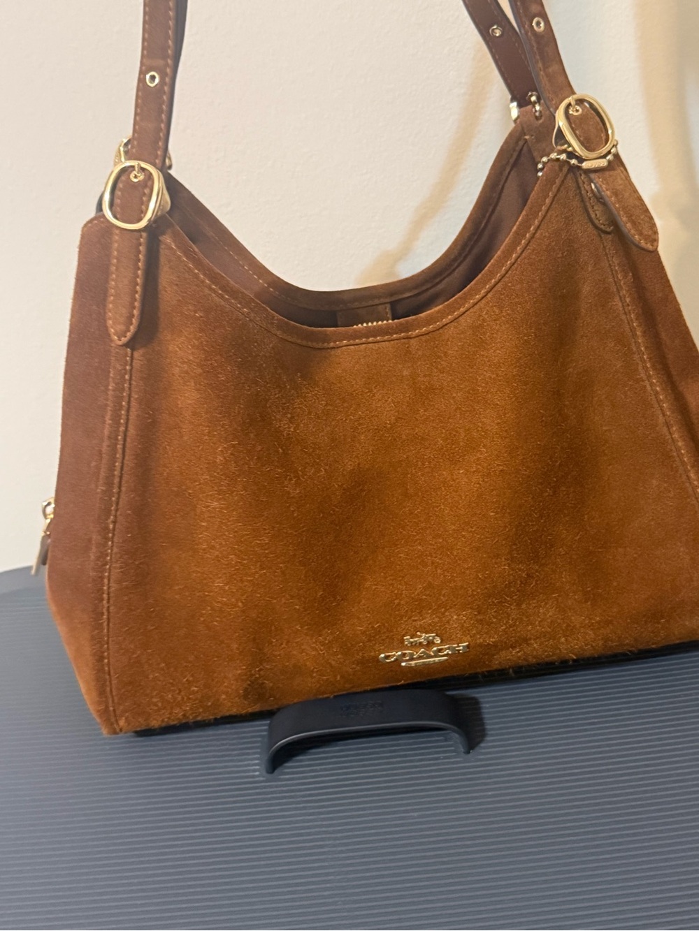 Coach Brown Suede Shoulder Bag. Erin Bag